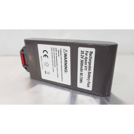Bateria de aspiradora V11 3600 mAh 25,2 V tipo Click-in compatible con Dyson