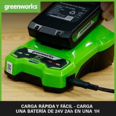Cargador de Batería 24V 2A Greenworks