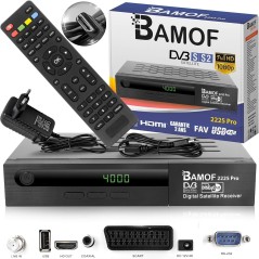 HD-line Bamof 2225 Pro - Receptor de satélite Digital (HDTV, DVB-SDVB-S2, HDMI