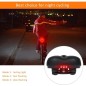 Sillín de bicicleta transpirable cómodo, con luz led de advertencia