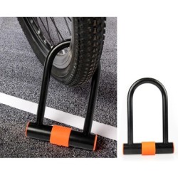 Candado de acero para bicicletas + cable de bloqueo en U