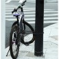 Candado de acero para bicicletas + cable de bloqueo en U para ruedas traseras